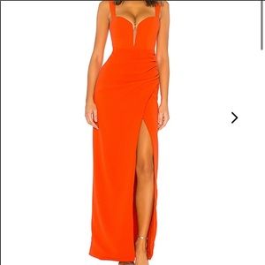 LOVERS & Friends Blood Orange Dolores Gown Sz M